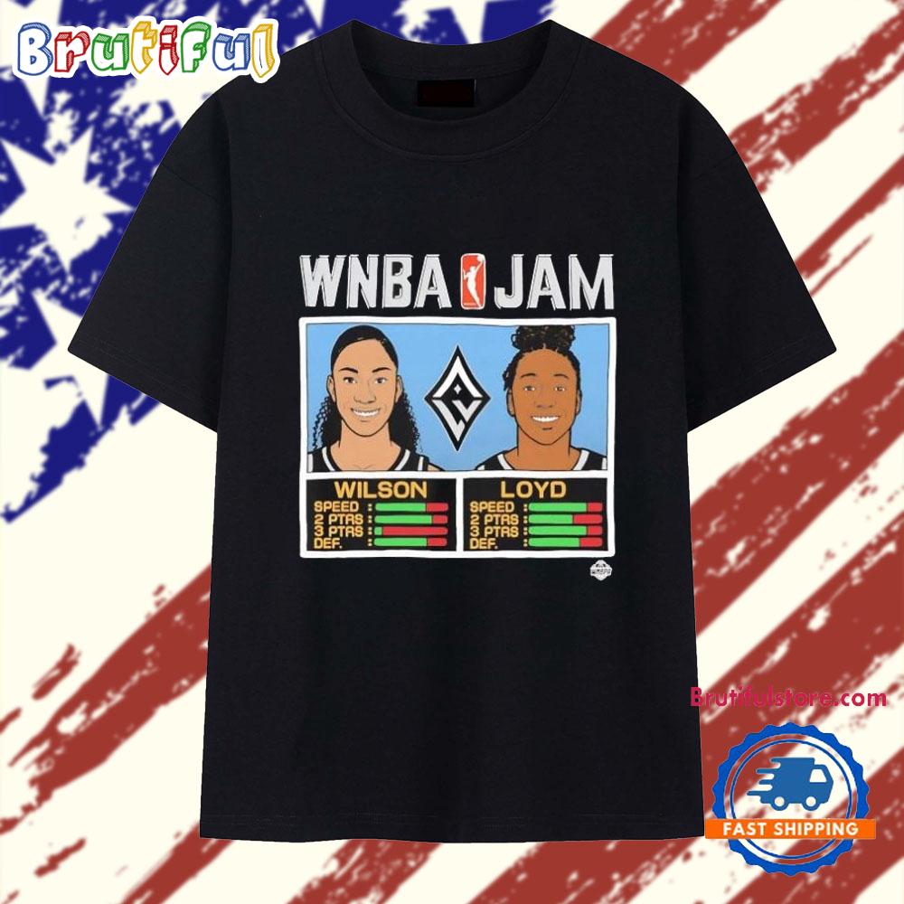 A’ja Wilson and Jewell Loyd WNBA Jam Las Vegas Aces T Shirt