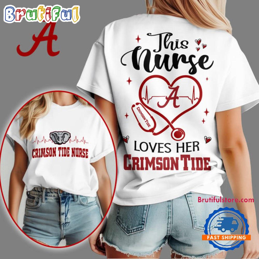 Alabama Crimson Tide Nurse Appreciation Month Unisex 3D Shirt