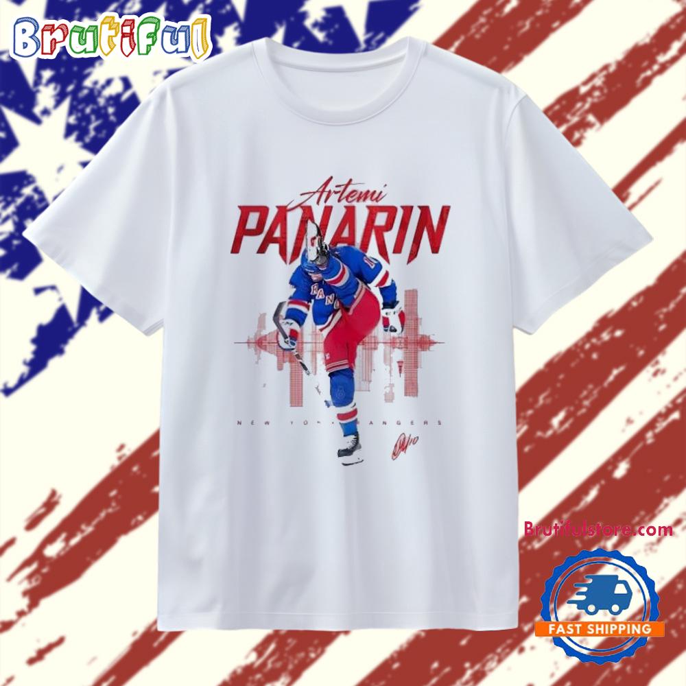 Artemi Panarin city skyline New York Ranger T Shirt