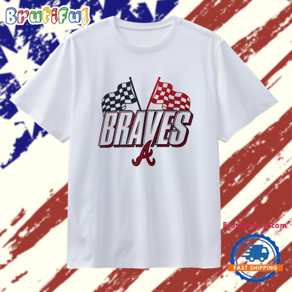 Atlanta Braves 2025 MLB Speedway Classic Signature T Shirt