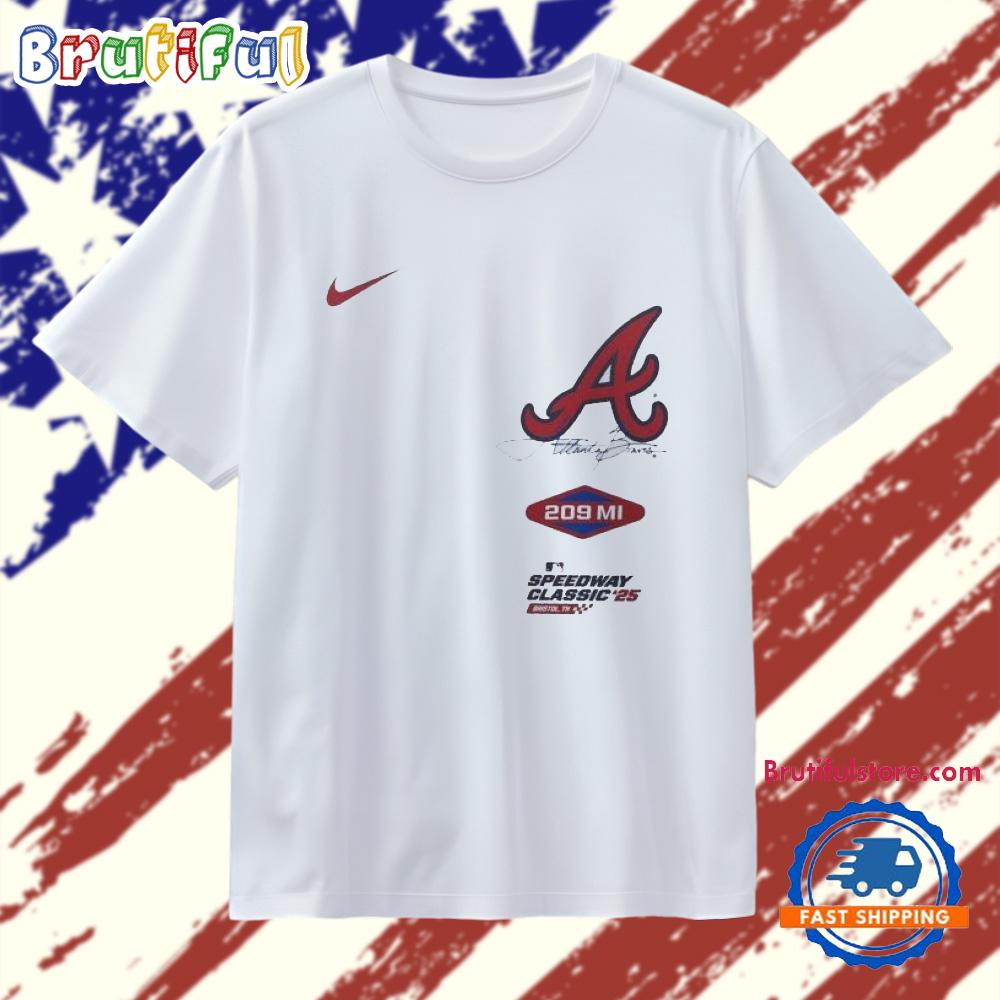 Atlanta Braves Nike 2025 MLB Speedway T Shirt