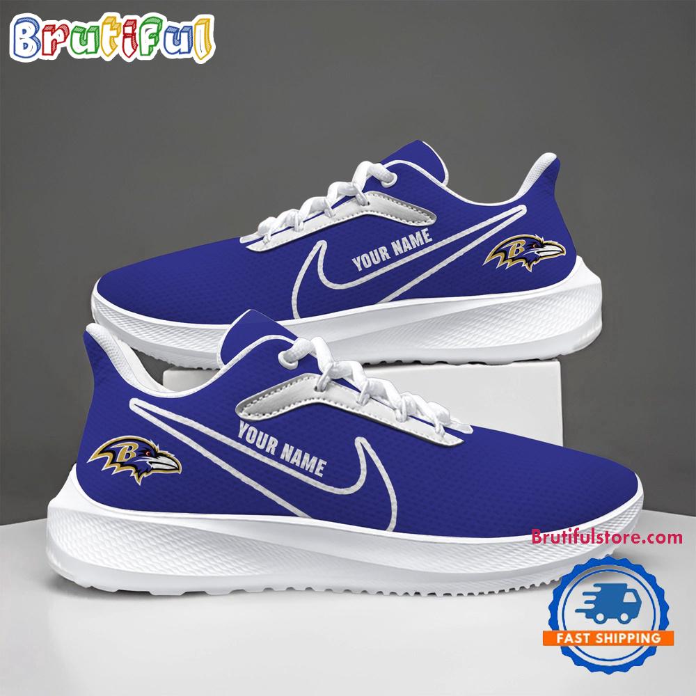Baltimore Ravens Custom Lightweight Running Shoes Sneaker