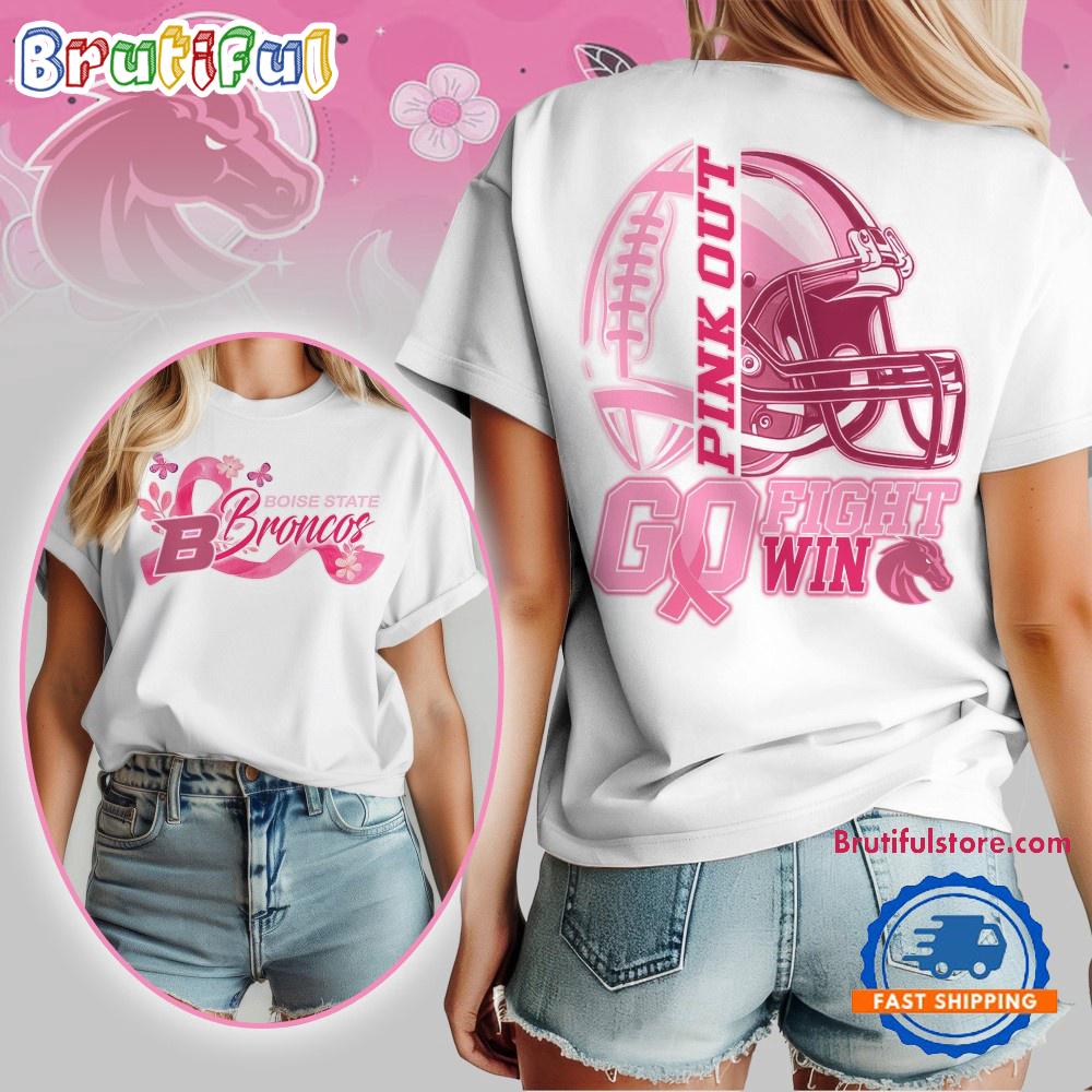 Boise State Broncos Tackle Breast Cancer New Design Unisex T Shirt