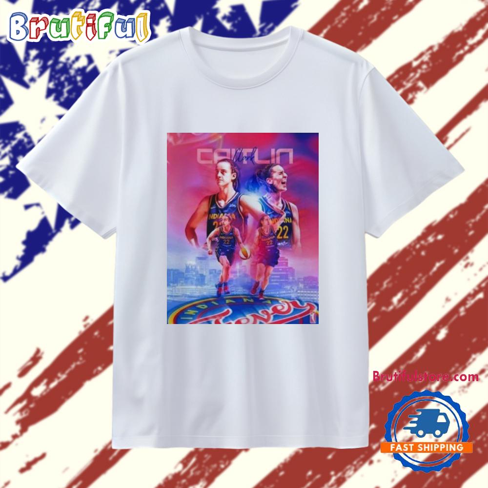 Caitlin Clark dribbling Indiana Fever T Shirt