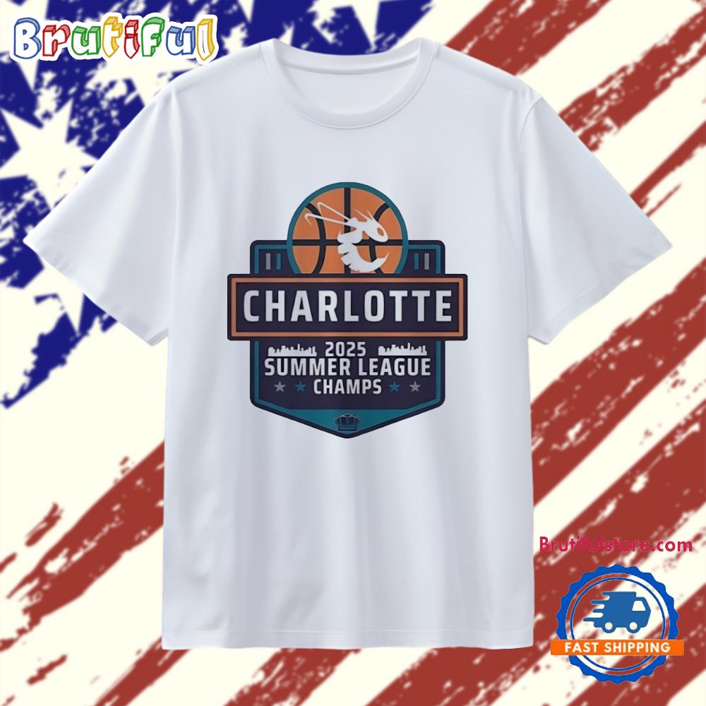 Charlotte Hornets 2025 Summer League Champion Vintage T Shirt