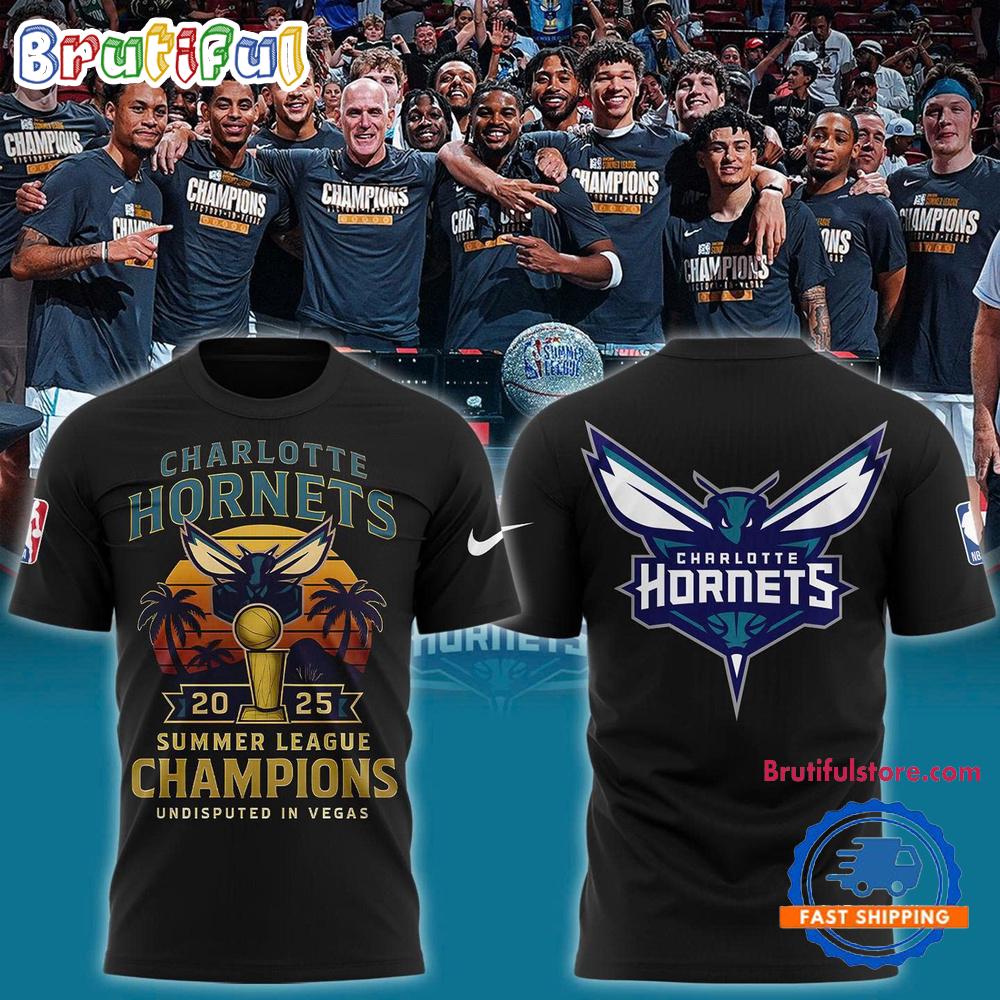 Charlotte Hornets 2025 Summer League Champions Undisputed In Vegas T Shirt