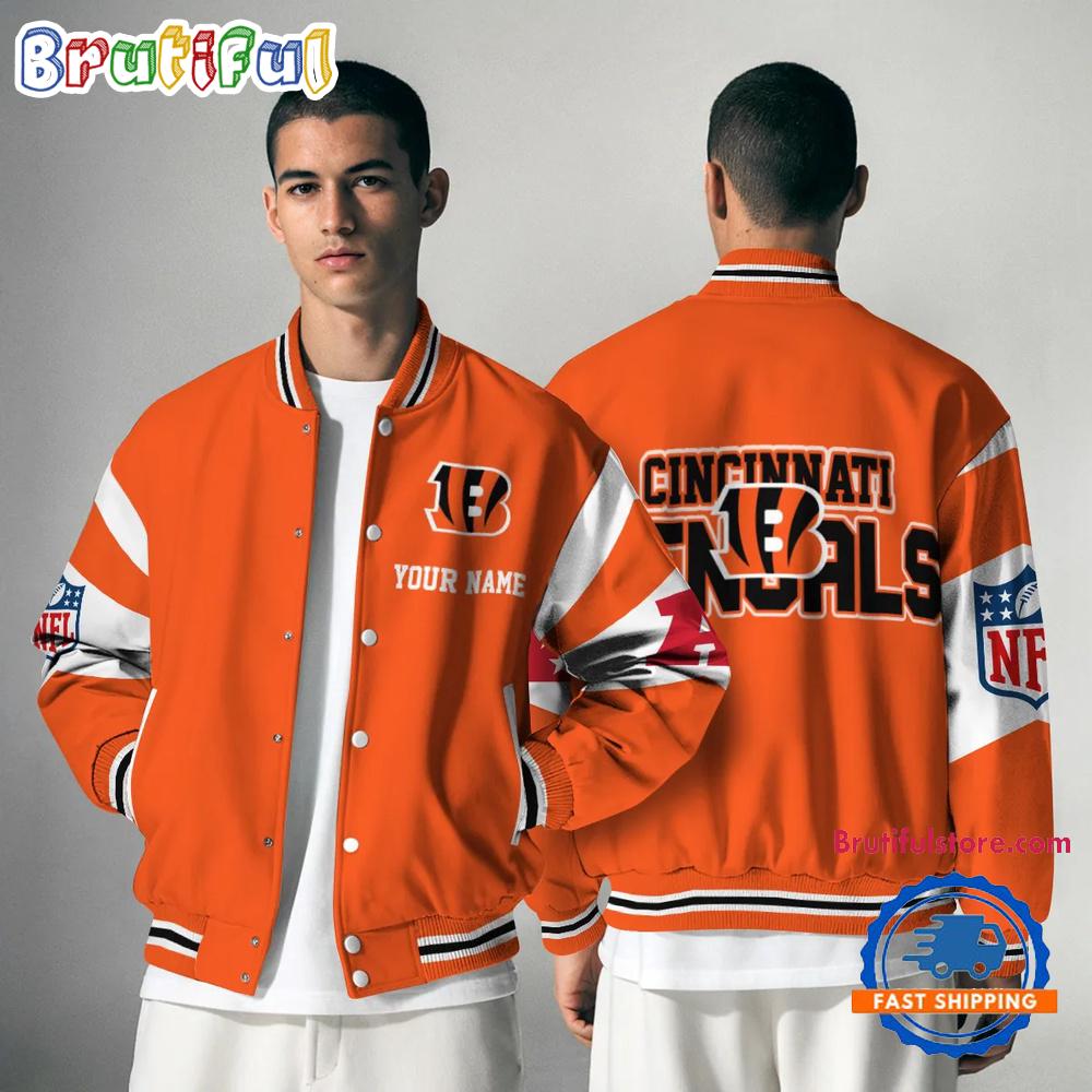 Cincinnati Bengals National Football Conference Unisex Baseball Jacket