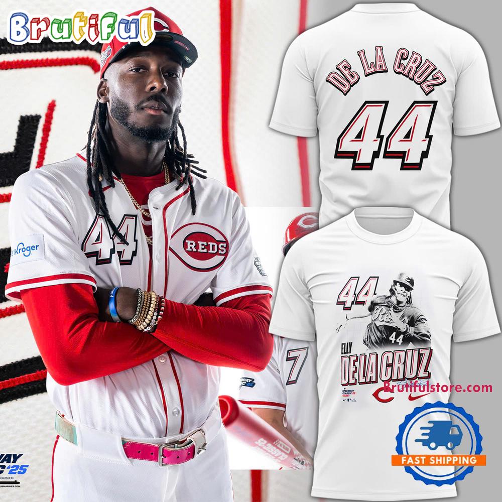 Cincinnati Reds Elly De La Cruz 2025 MLB Speedway T Shirt