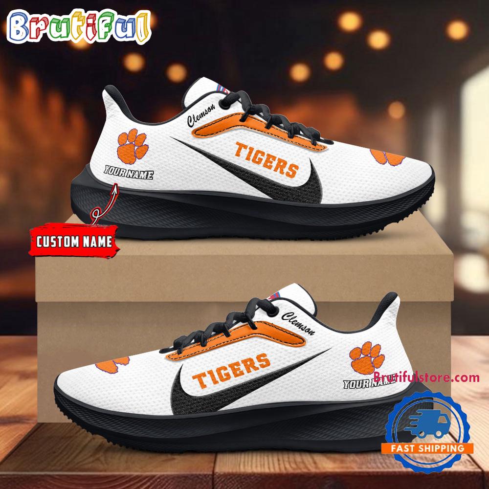 Clemson Tigers Personalized Lightweight Patch Decor Running Shoes Sneaker