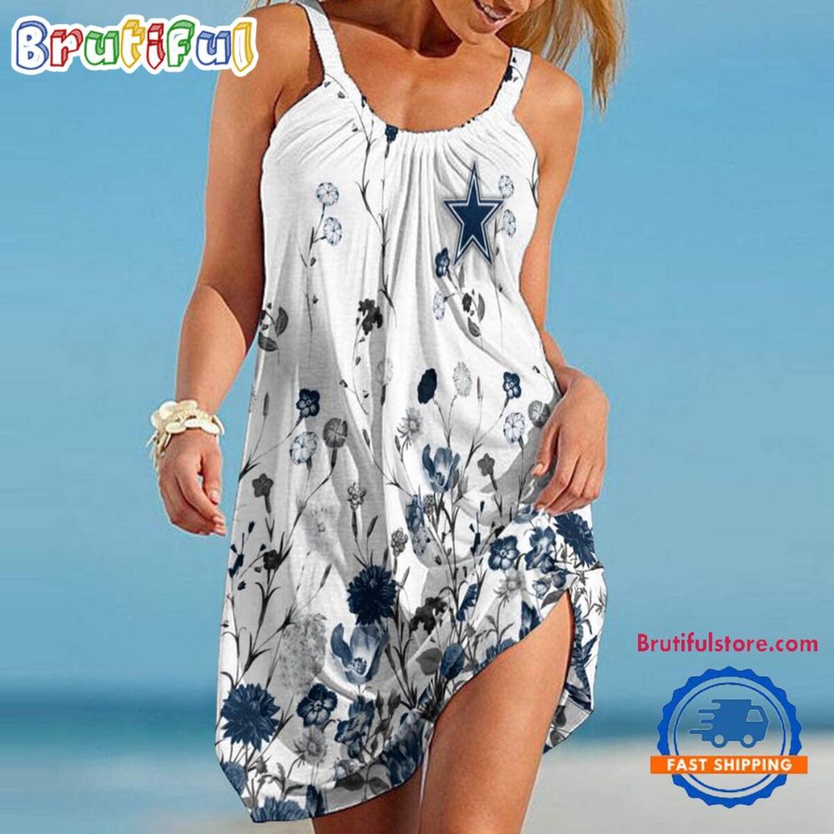 dallas cowboys beach dress Flower Summer Sling Men's Size:8.5 US Imported. NA-05.12.26AM What Shoes To Wear