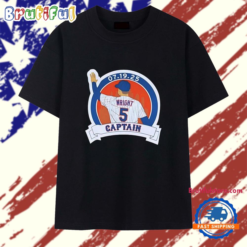 David Wright captain NY Mets T Shirt