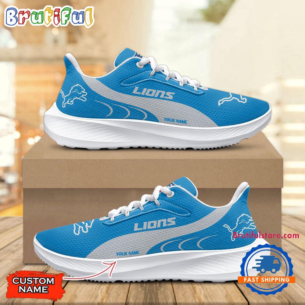 Detroit Lions Custom Lightweight Running Shoes Sneaker