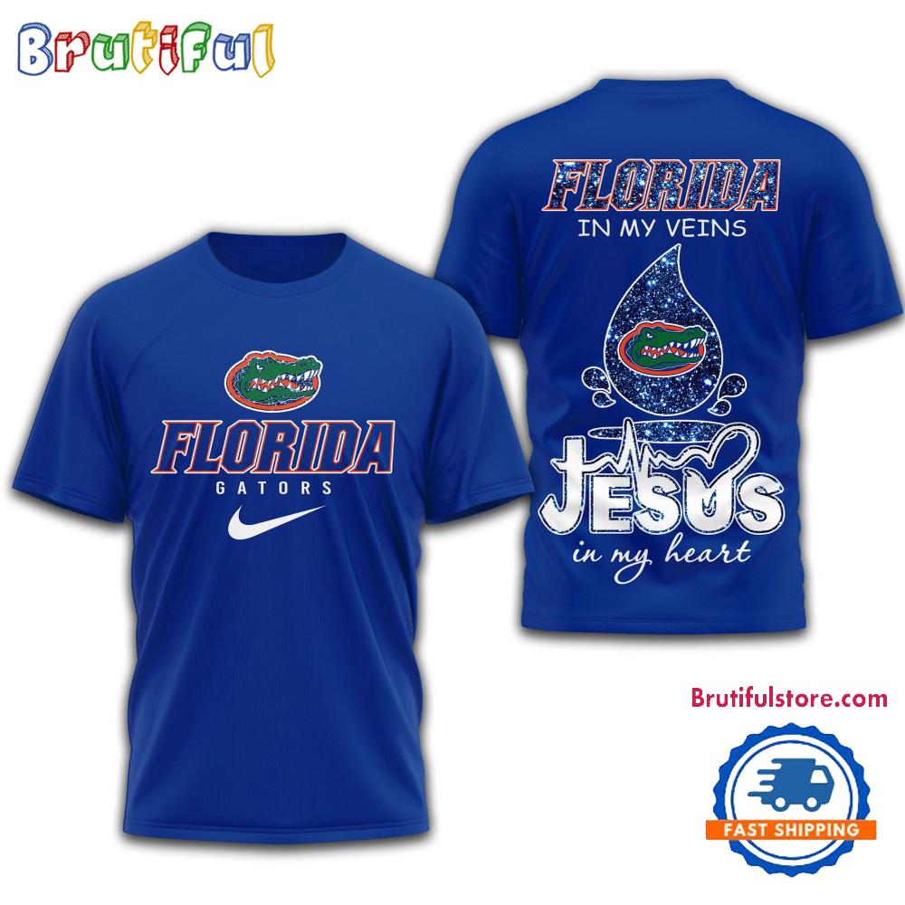 Florida Gators Jesus In My Heart All Over Print Shirt