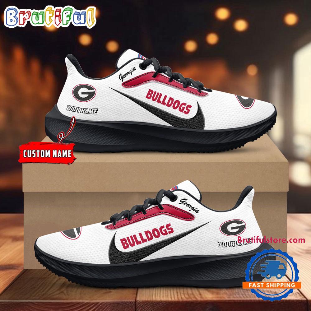 Georgia Bulldogs Personalized Lightweight Patch Decor Running Shoes Sneaker