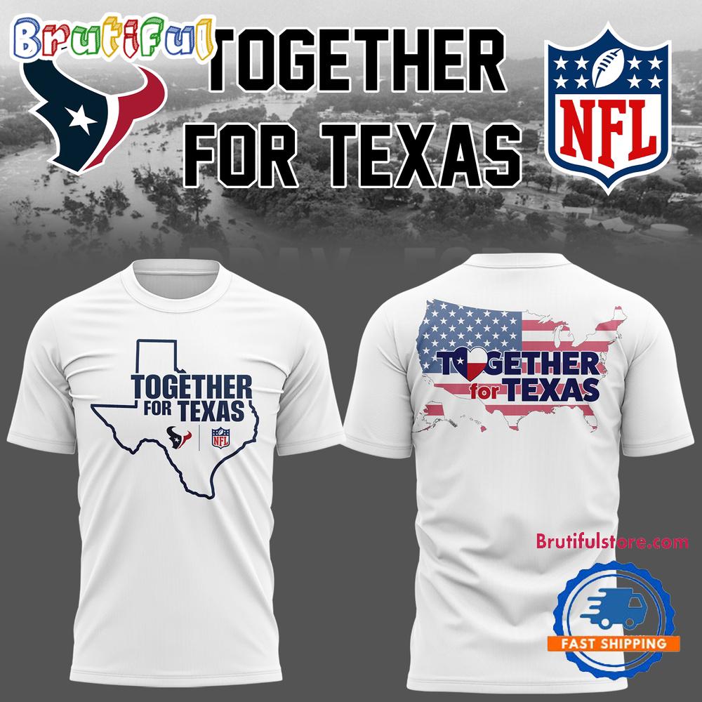 Houston Texans Strong 2025 Limited Edition White 3D Shirt