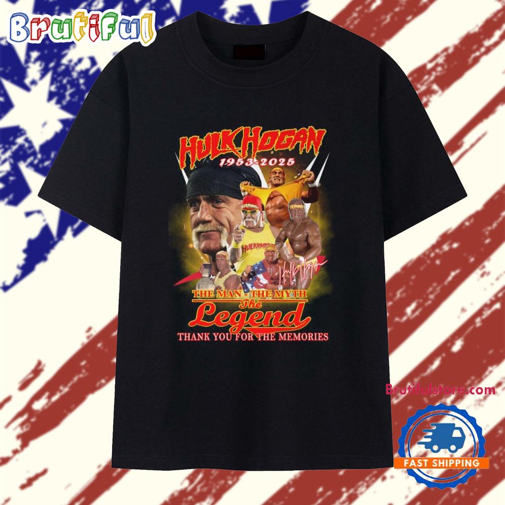 Hulk Hogan 1953-2025 The Man The Myth Legend T Shirt