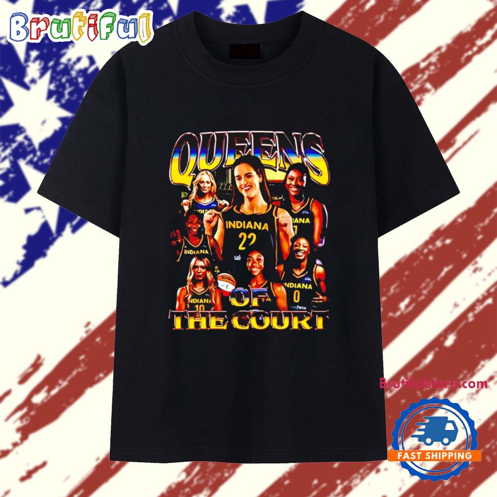 Indiana Fever Queens of the Court WNBA 2025 T Shirt