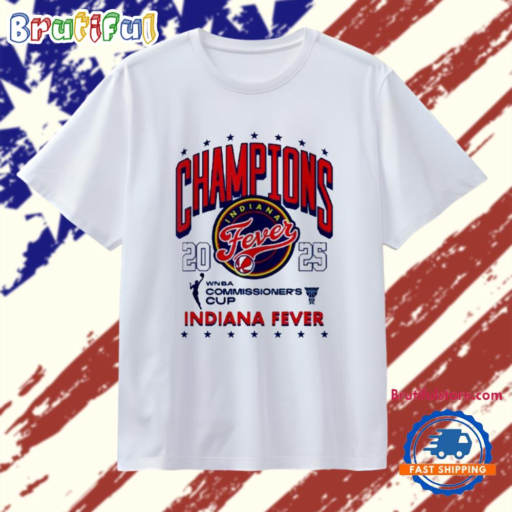 Indiana Fever WNBA Commissioner’s Cup 2025 Champion Vintage T Shirt
