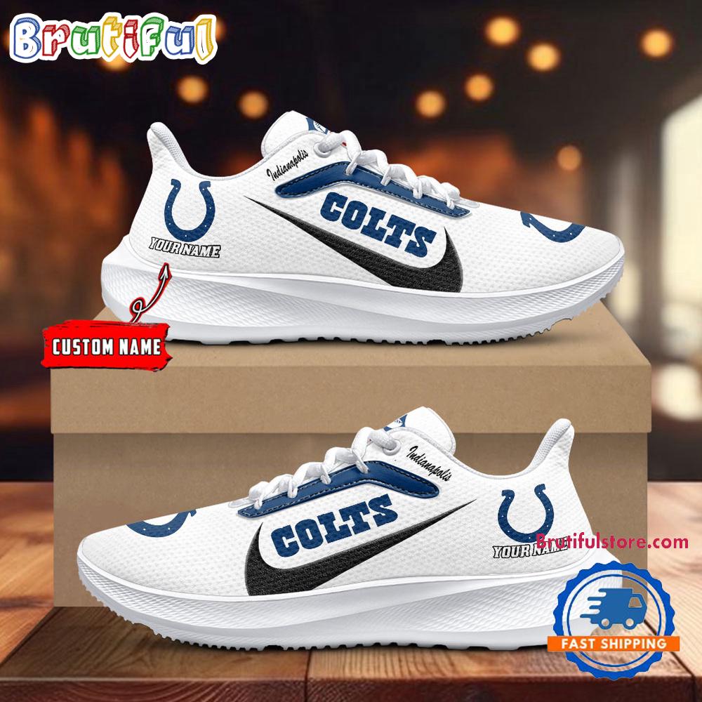 Indianapolis Colts Personalized Lightweight Patch Decor Running Shoes Sneaker