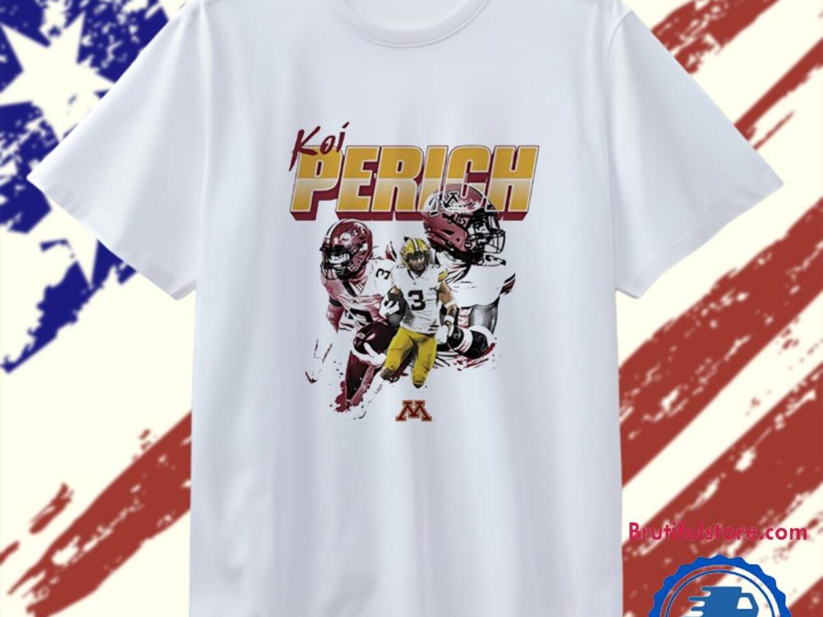 Koi Perich Minnesota Football Player Collage T Shirt