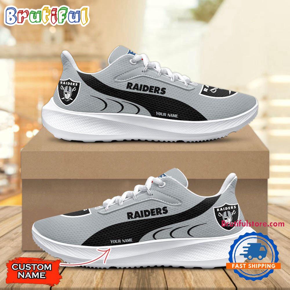Las Vegas Raiders Custom Lightweight Running Shoes Sneaker