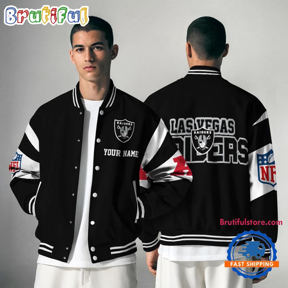 Las Vegas Raiders National Football Conference Unisex Baseball Jacket