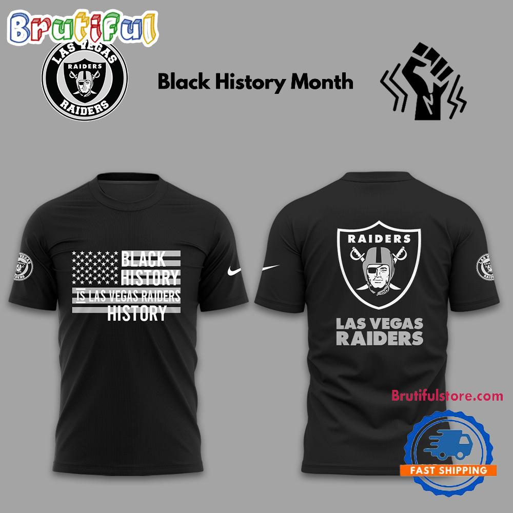 Las Vegas Raiders NFL 2025 Celebrate Black History Month 2025 T Shirt