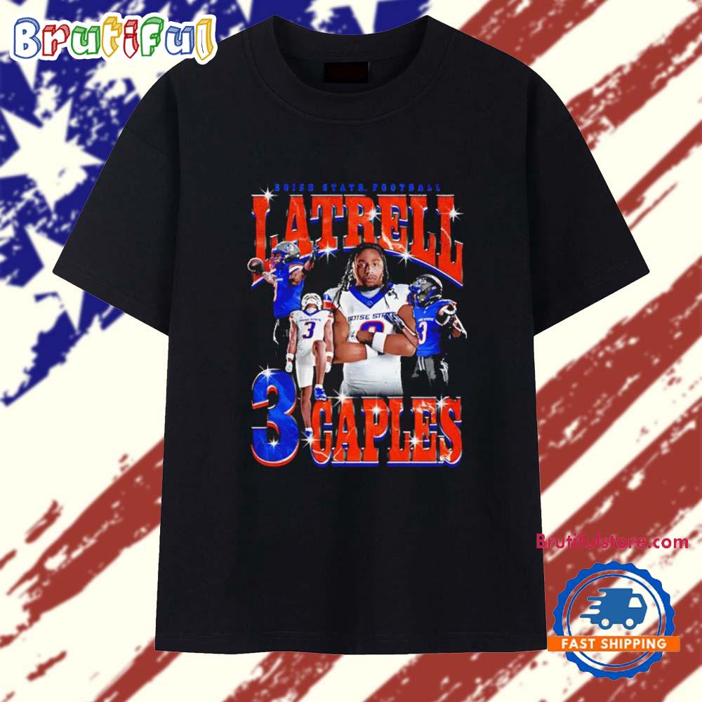 Latrell Caples Fall 2025-26 Boise State Broncos Graphic T Shirt