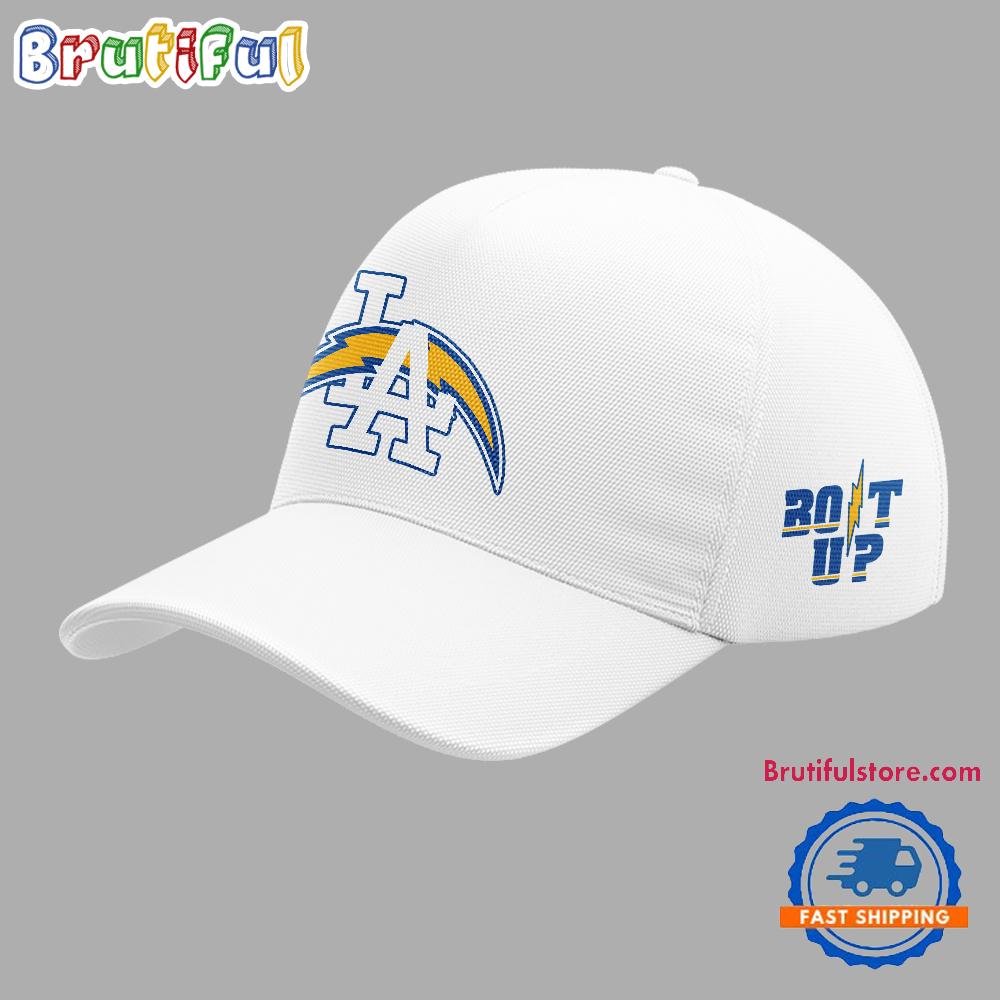 Los Angeles Chargers Bolt Up Shirt 2025 White Baseball Cap