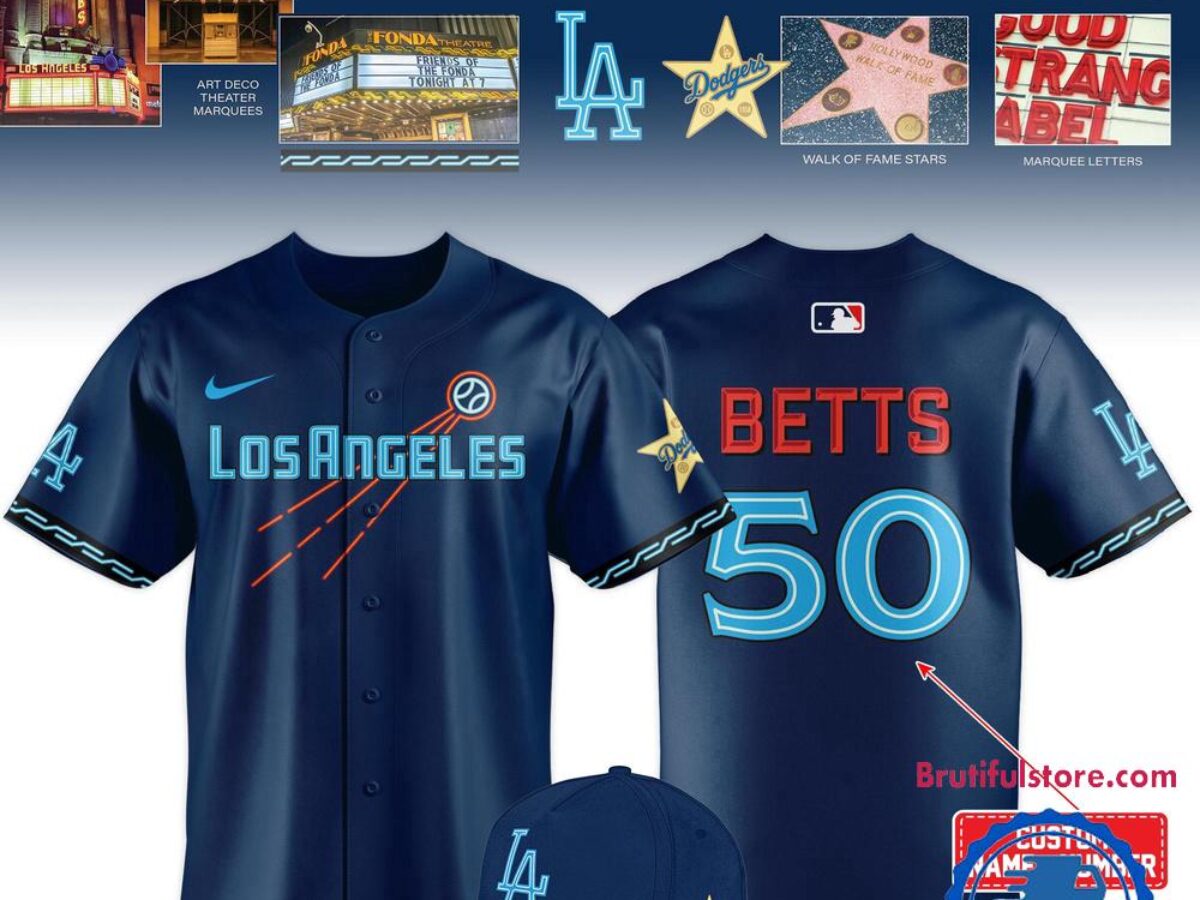 Los Angeles Dodgers 2025 New City Connect Custom Name And Number