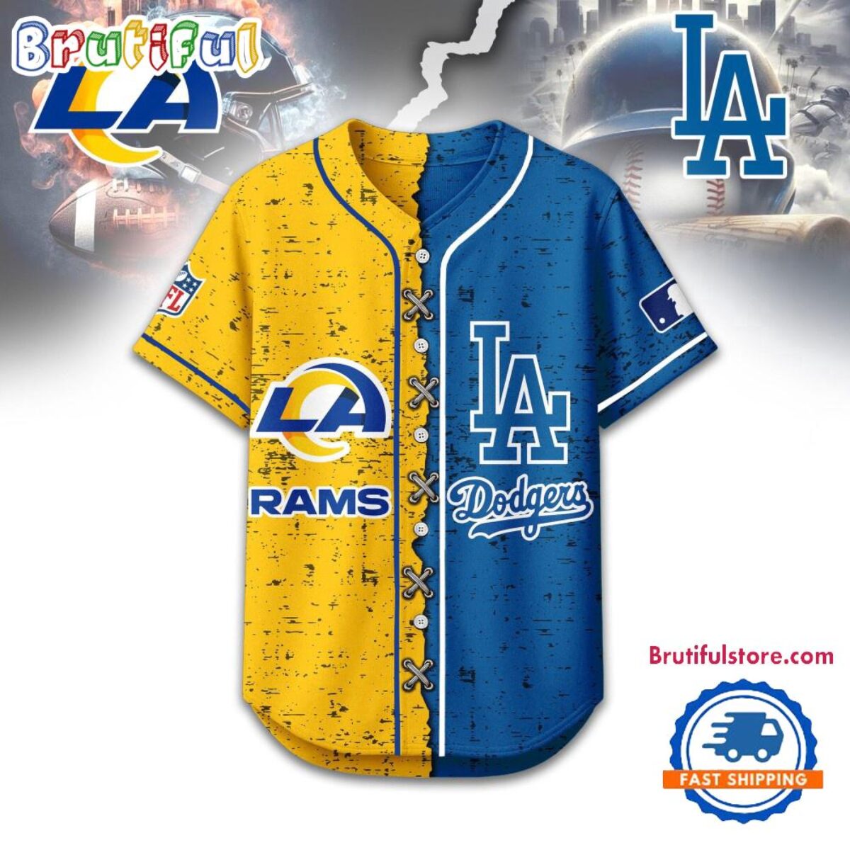 Los Angeles Rams Mix Los Angeles Dodgers Sporty New Design