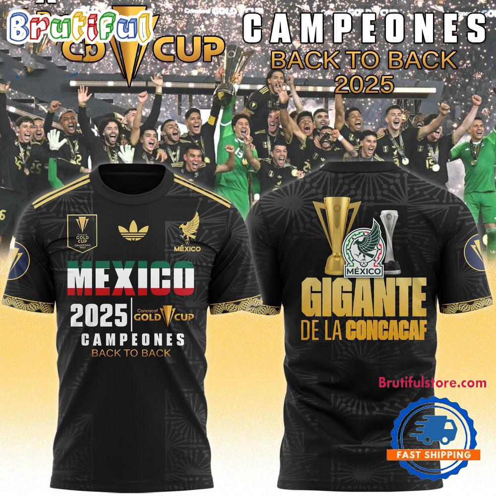 Mexico National Team Concacaf Gold Cup 2025 Champions 3D T-Shirt