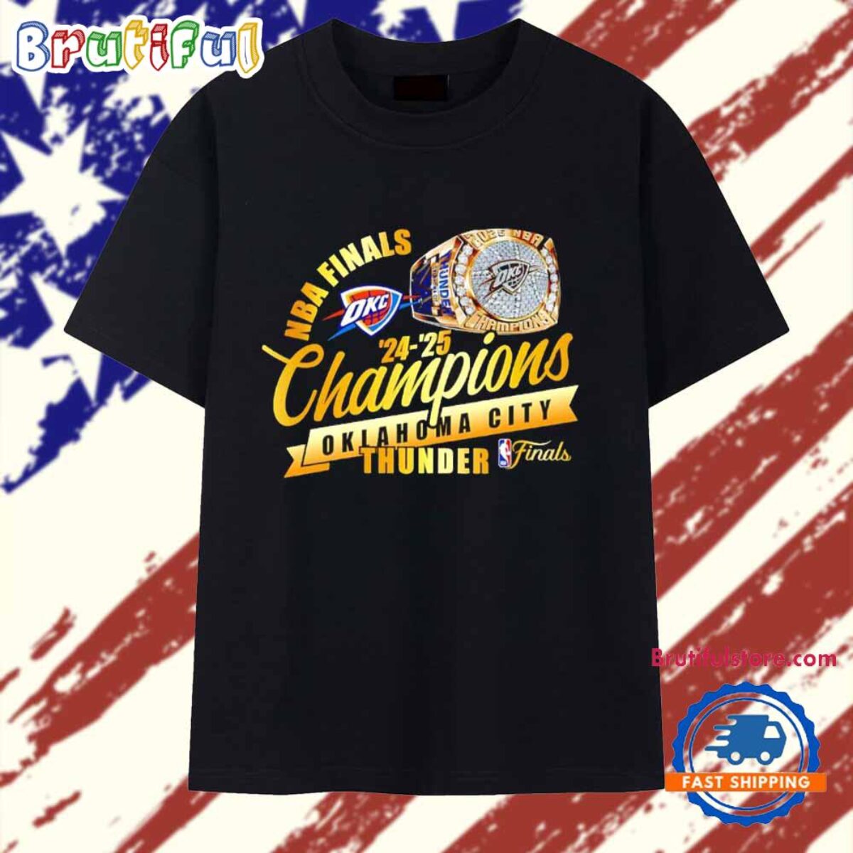 NBA Finals Champions 2024-25 Oklahoma City Thunder Ring