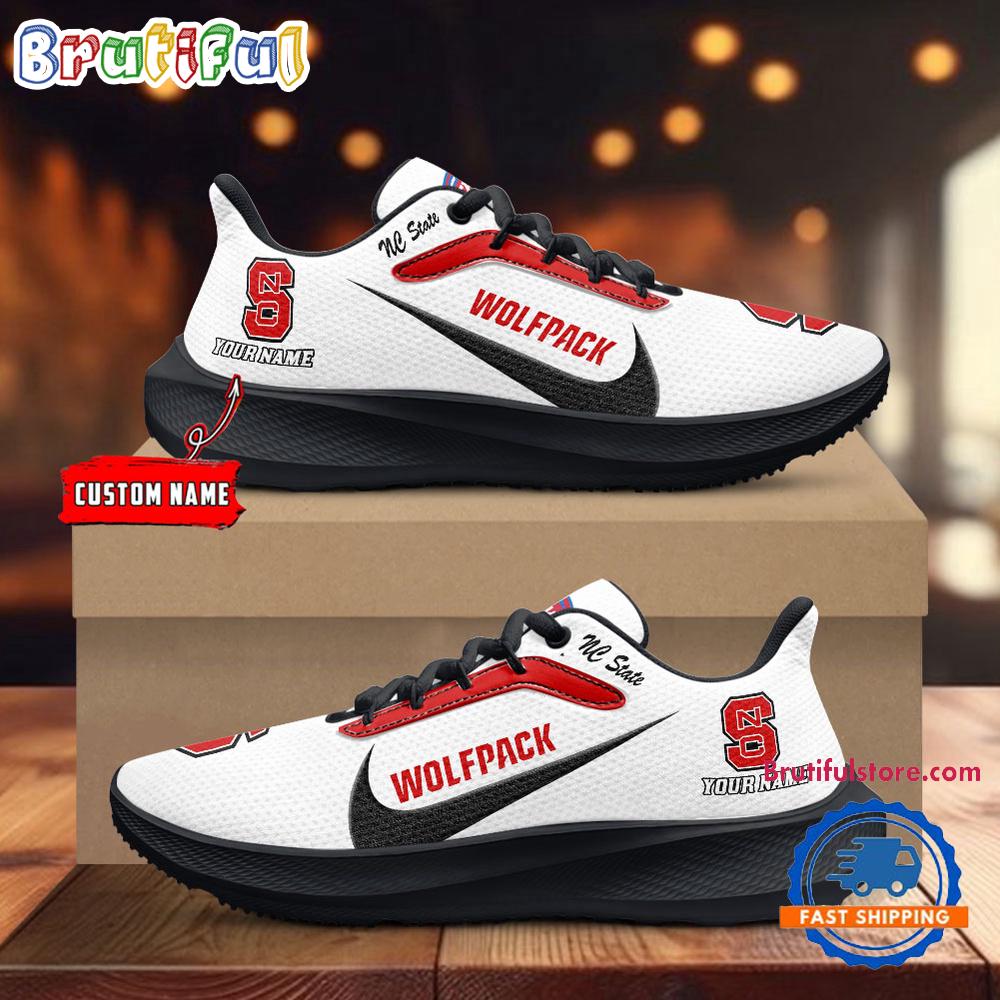 NC State Wolfpack Personalized Lightweight Patch Decor Running Shoes Sneaker