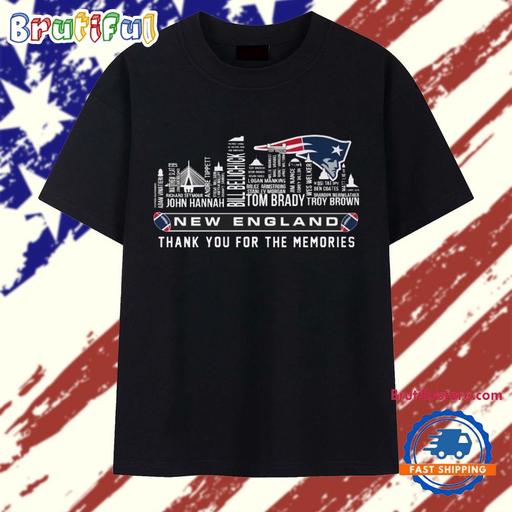 New England Patriots City Player Name Thank You For The Memories 2025 T Shirt