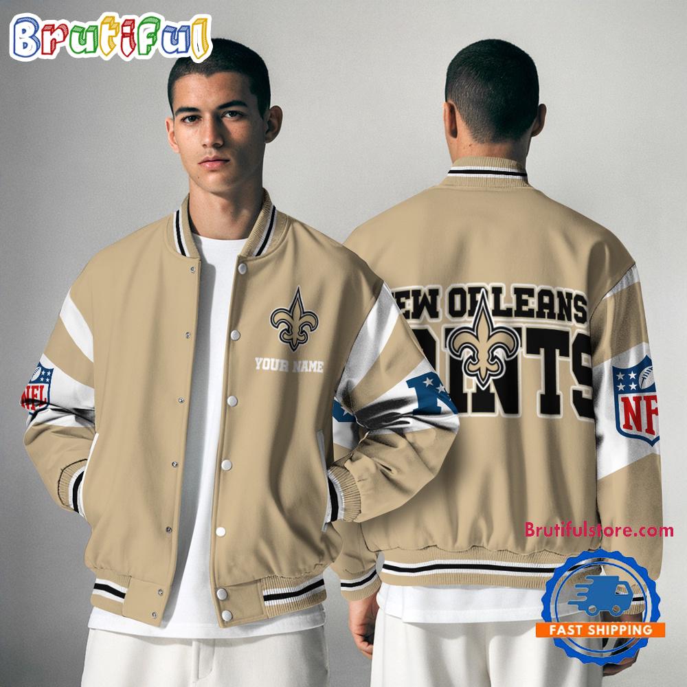 New Orleans Saints Patriots National Football Conference Unisex Baseball Jacket