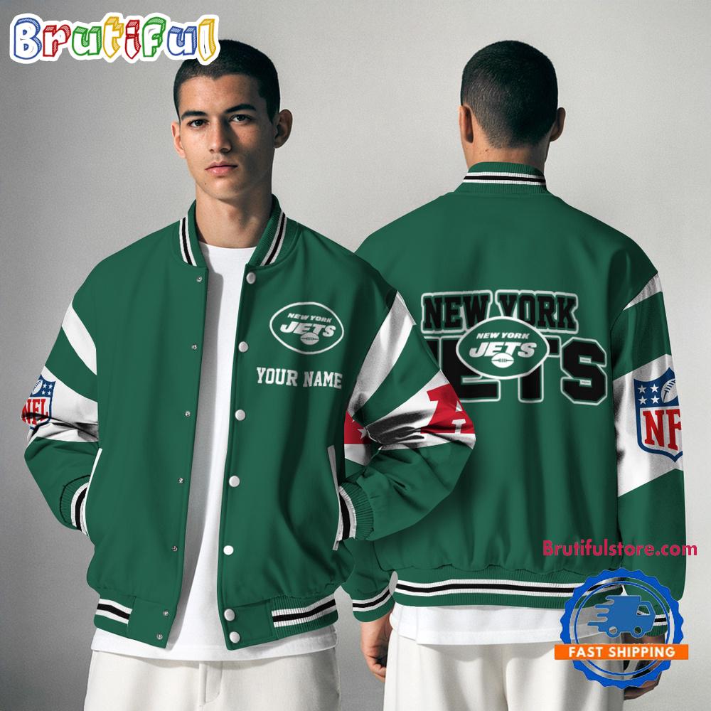 New York Jets National Football Conference Unisex Baseball Jacket