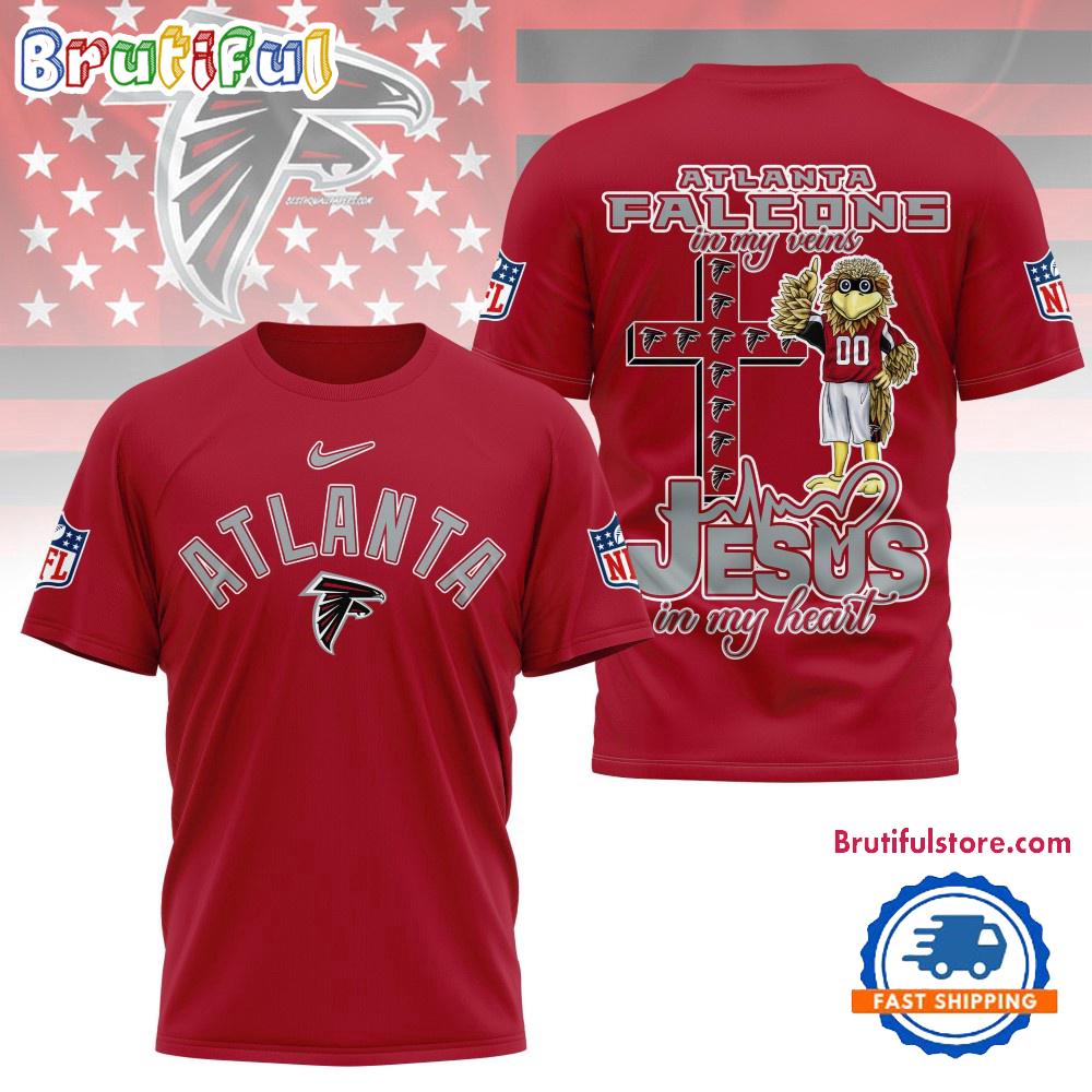 NFL Atlanta Falcons Football And Jesus 3D Shirt