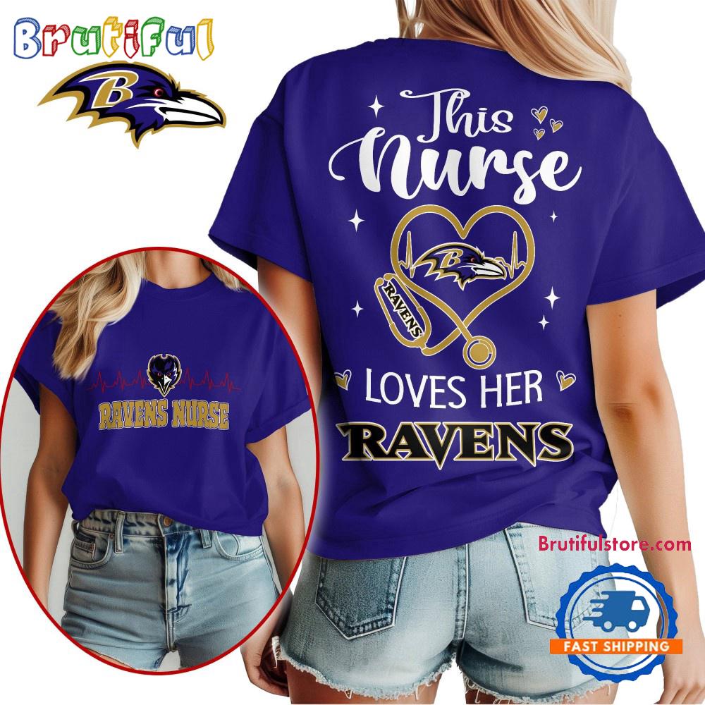 NFL Baltimore Ravens Nurse Appreciation Month Limited Edition Vintage T Shirt