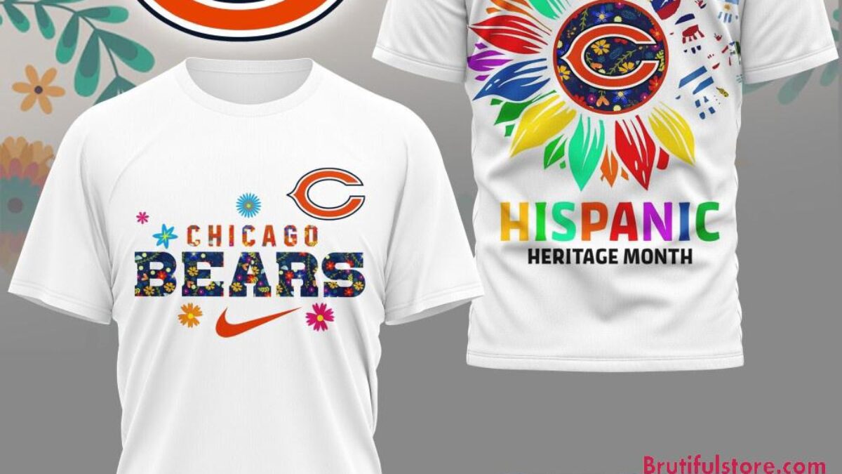 NFL Chicago Bears シカゴ ベアーズ メモリアル Tシャツ NFL Chicago Bears Hispanic Heritage Month Unisex 3D Shirt