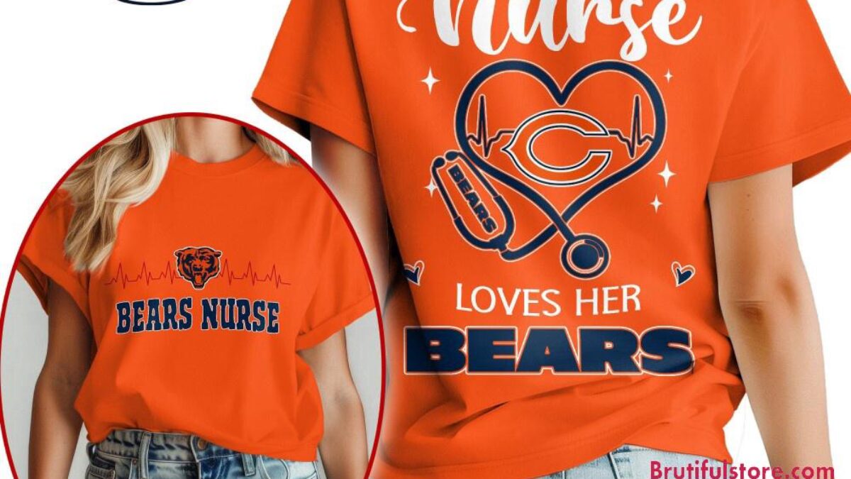 NFL Chicago Bears Nurse Appreciation Month Limited Edition Vintage
