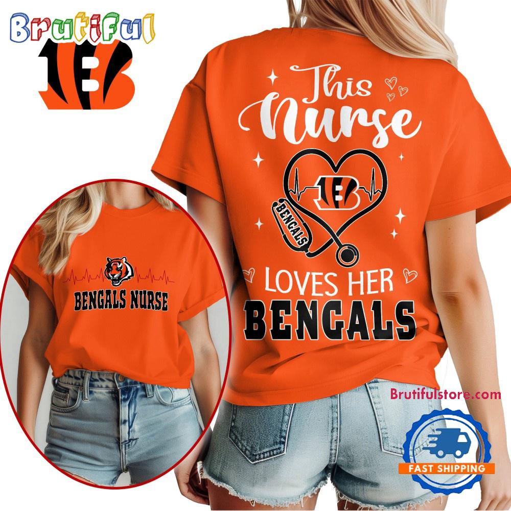 NFL Cincinnati Bengals Nurse Appreciation Month Limited Edition Vintage T Shirt