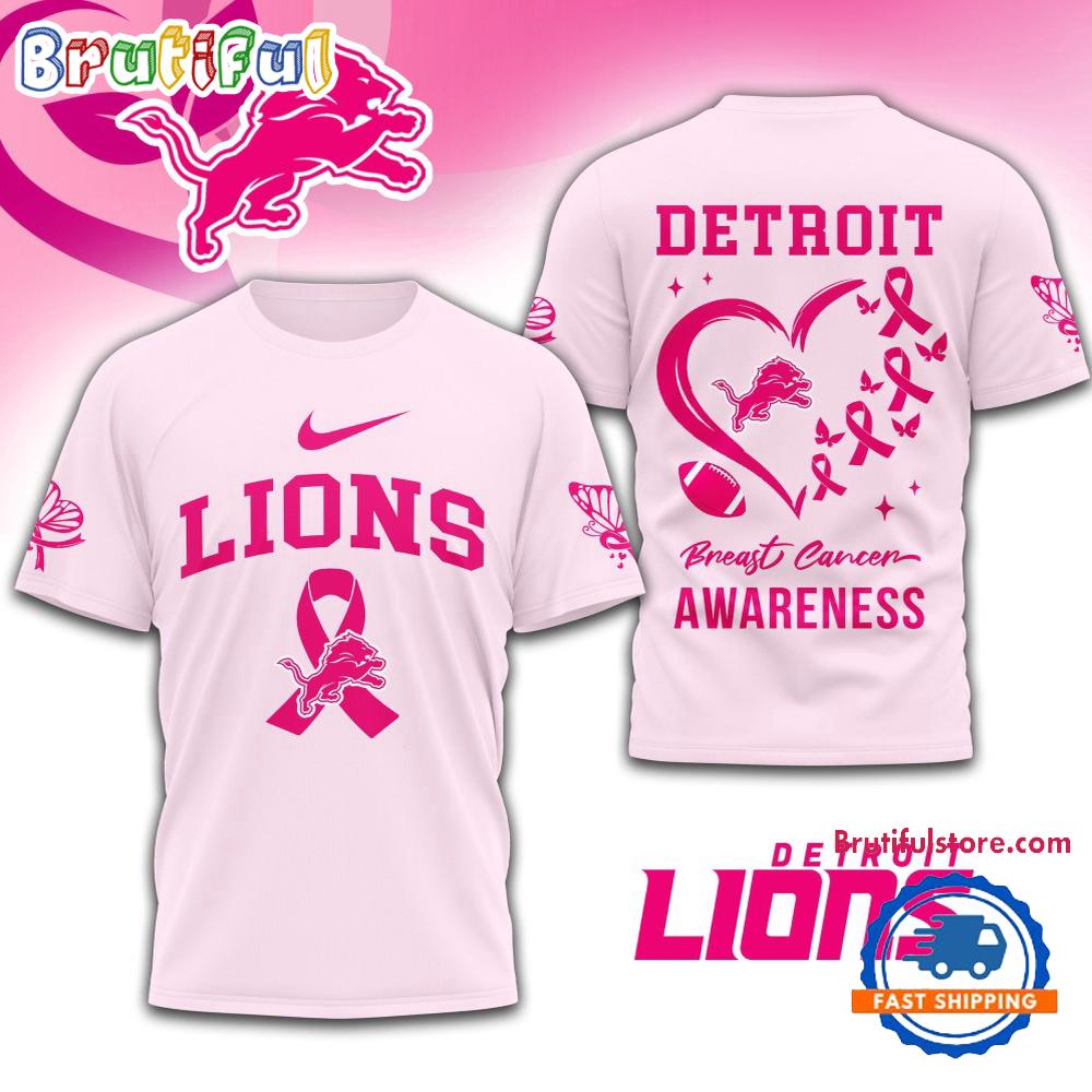 NFL Detroit Lions Breast Cancer Awareness Limited Edition Unisex T Shirt