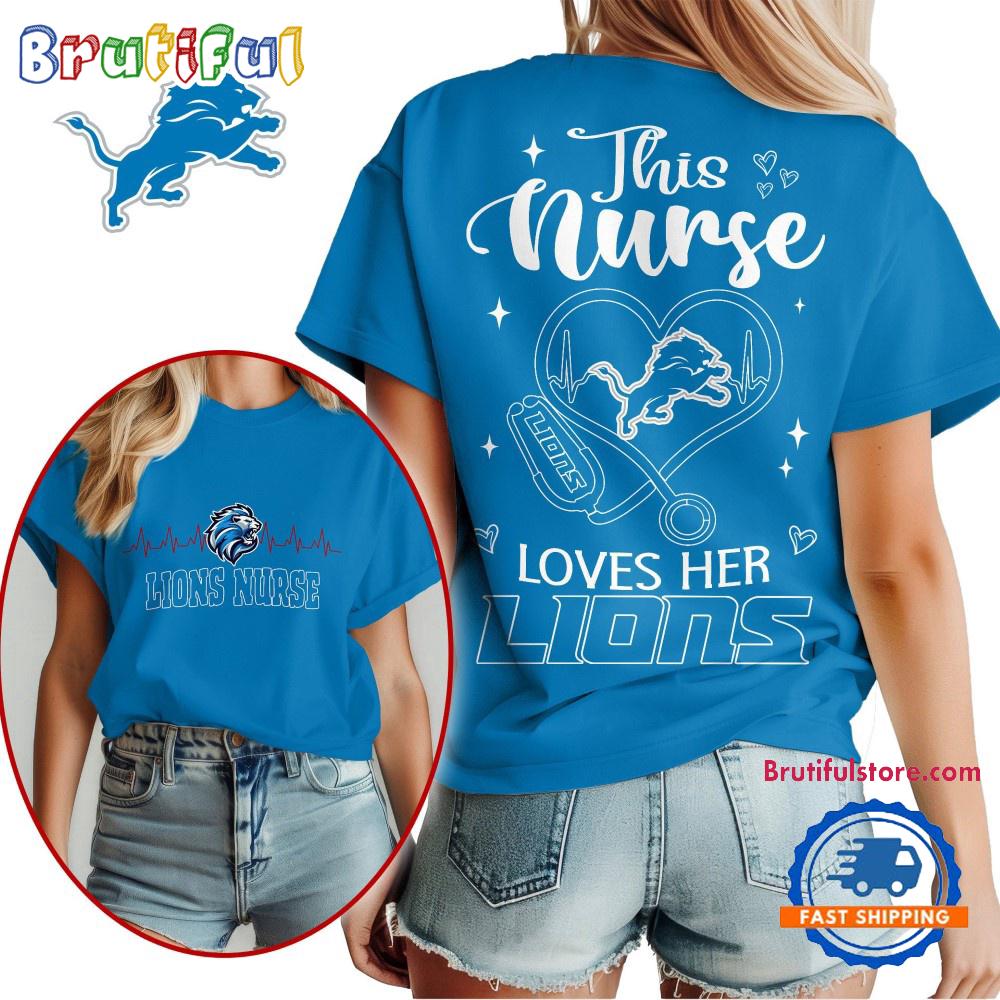 NFL Detroit Lions Nurse Appreciation Month Limited Edition Vintage T Shirt