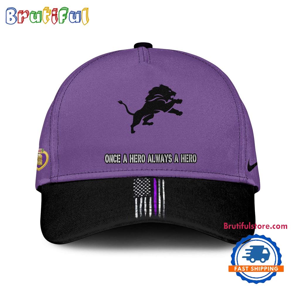 NFL Detroit Lions Purple Heart Day Limited Edition Baseball Cap