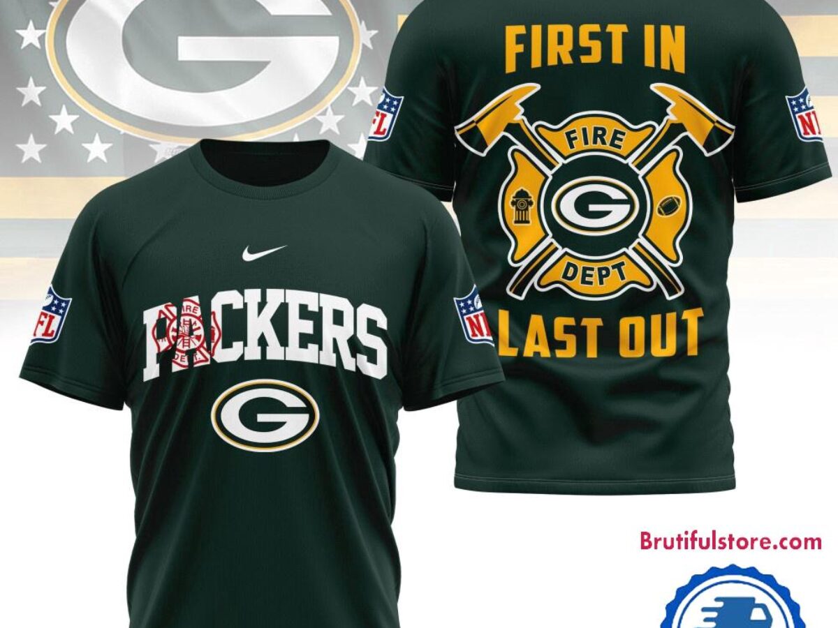 NFL Green Bay Packers 2025 Fire Dept Unisex 3D Shirt