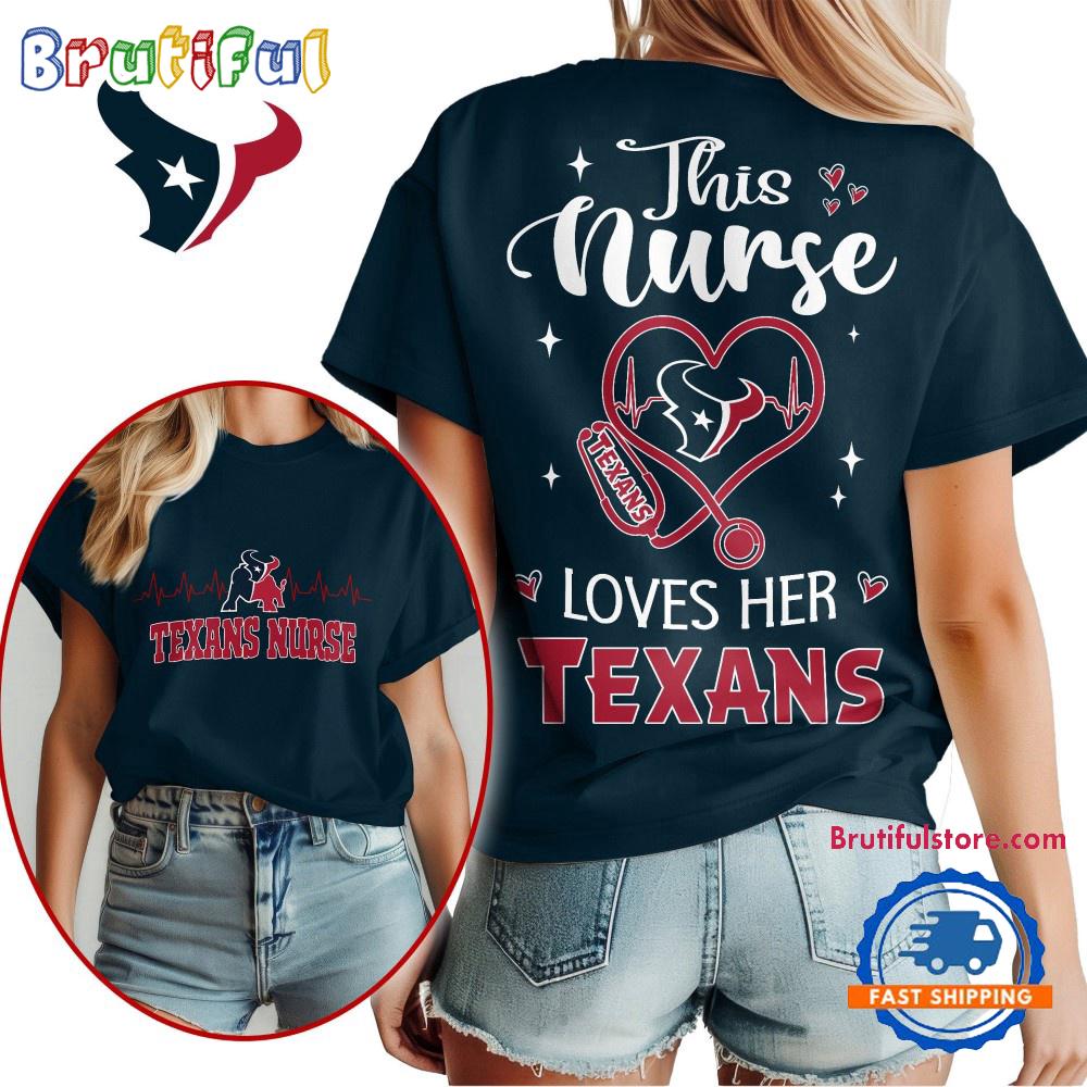 NFL Houston Texans Nurse Appreciation Month Limited Edition Vintage T Shirt