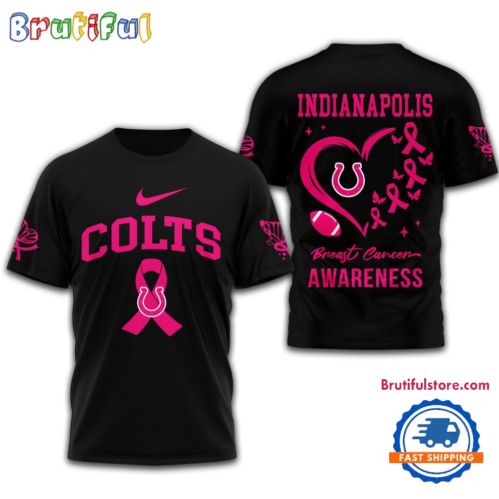 NFL Indianapolis Colts Football 2025 New Design Breast Cancer Awareness 3D Shirt