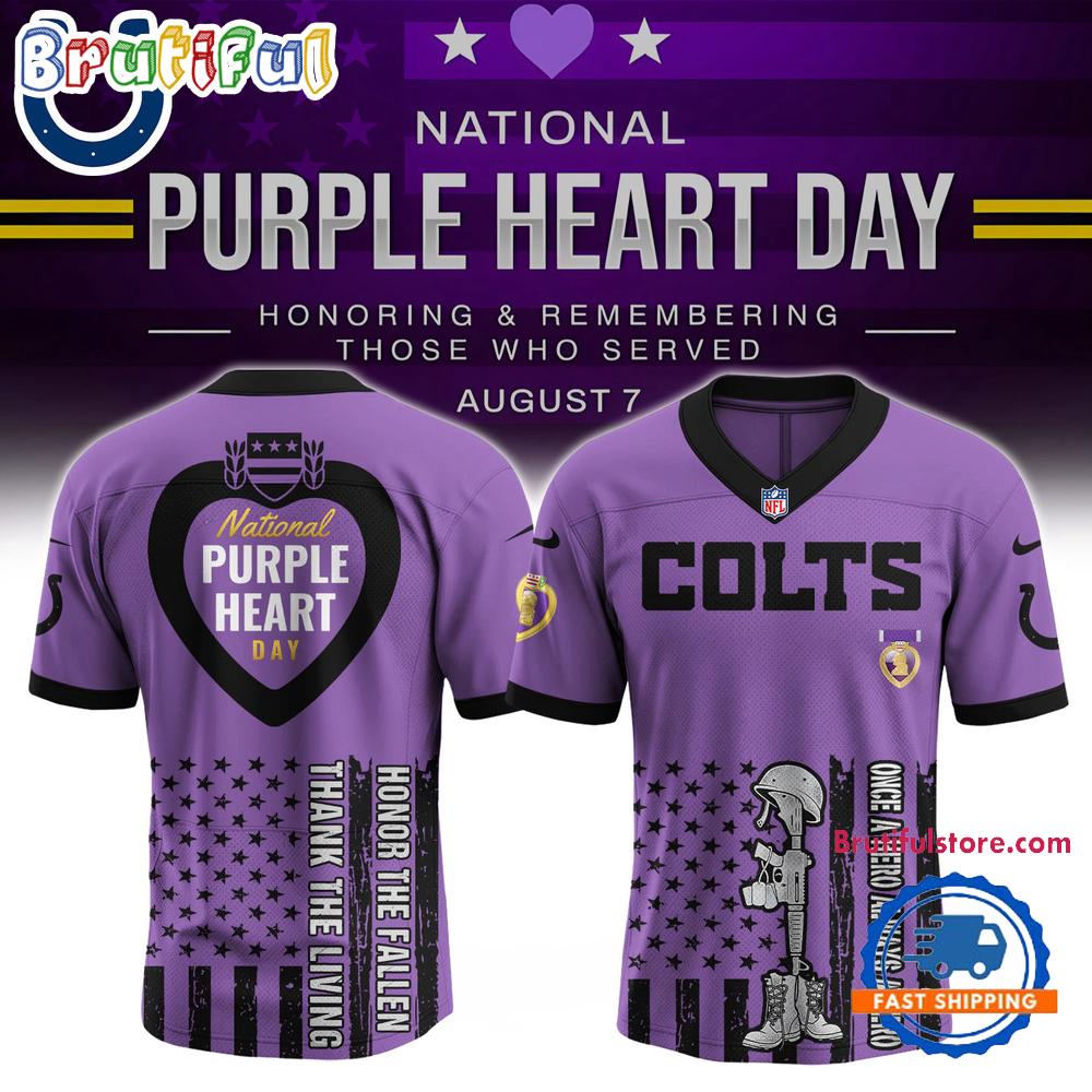 NFL Indianapolis Colts Purple Heart Day Limited Edition Football Jersey