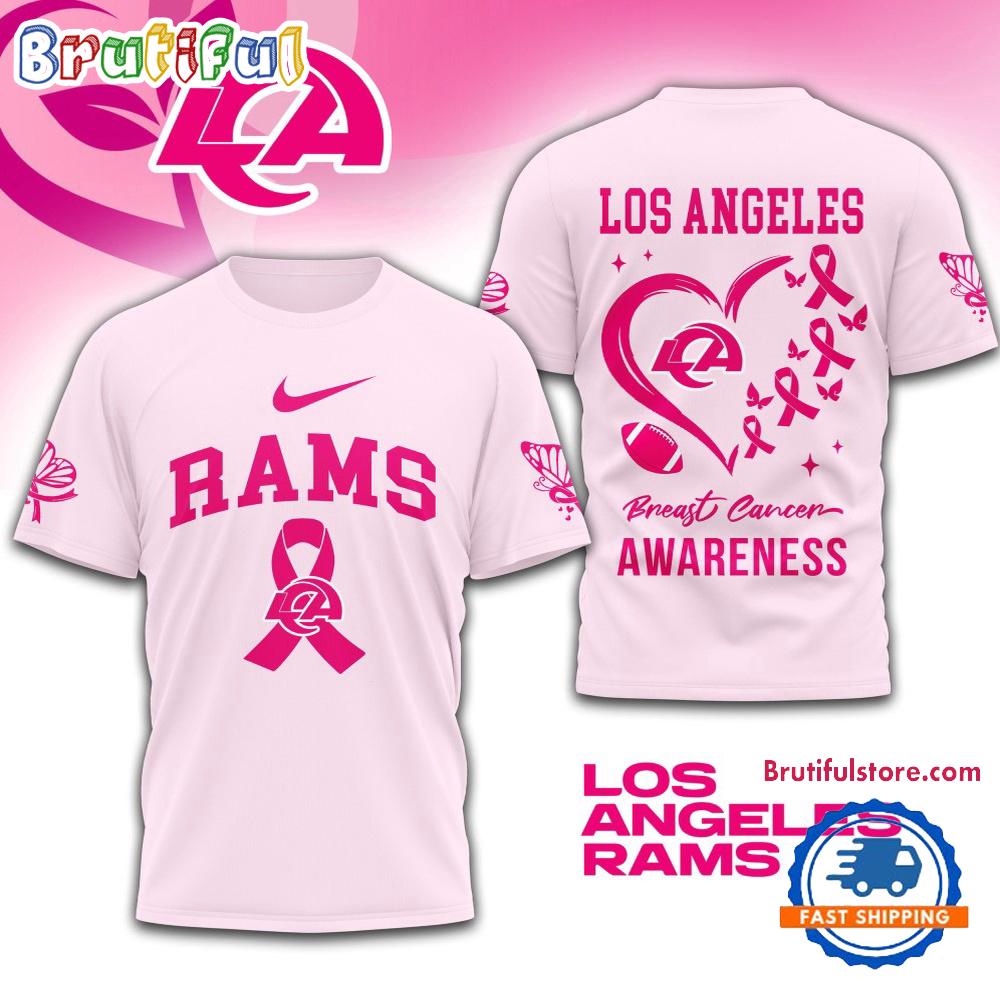 NFL Los Angeles Rams Breast Cancer Awareness Limited Edition Unisex T Shirt